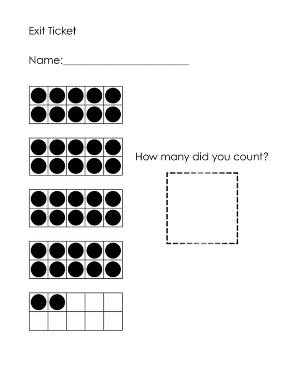 Preview of Math Exit Ticket