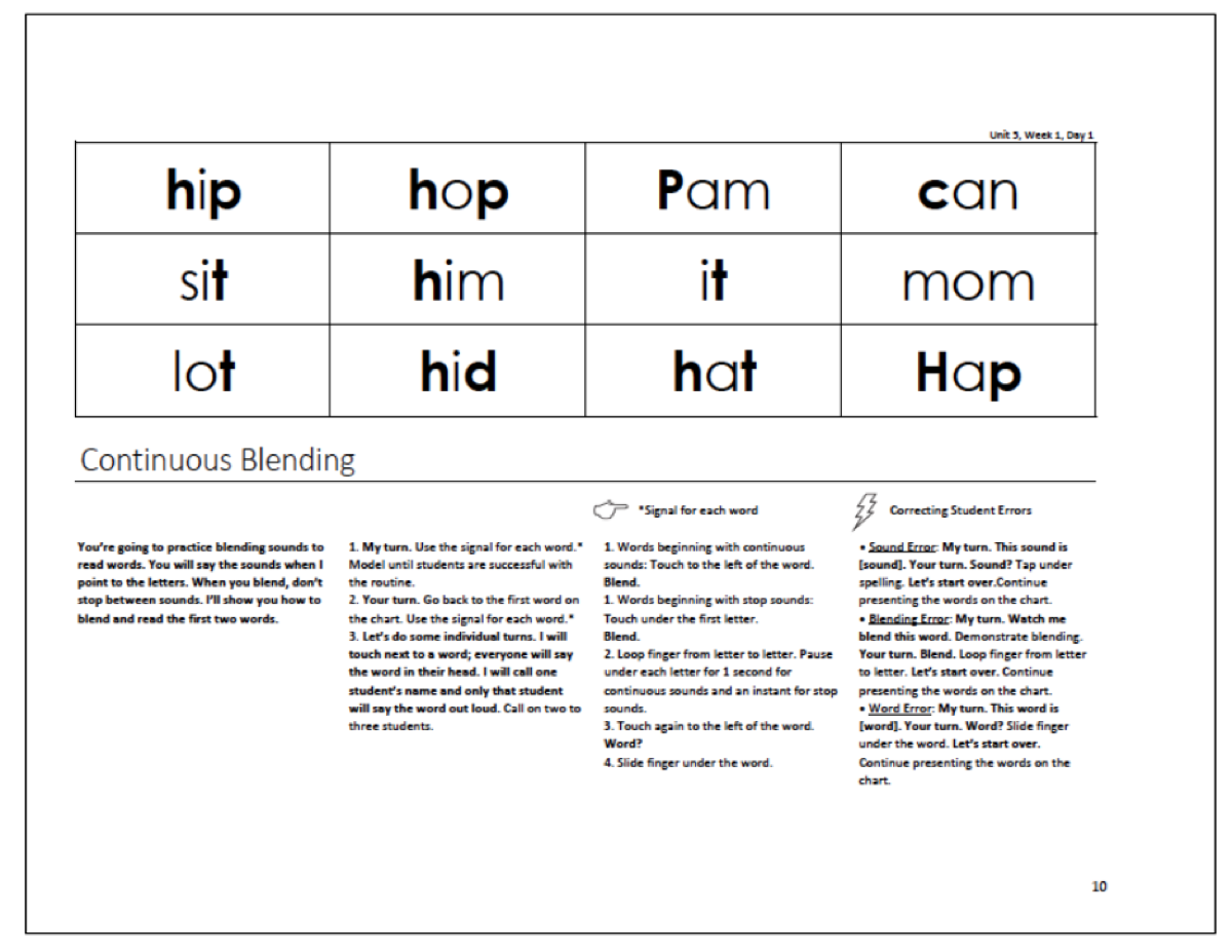 Continuous Blending Routine