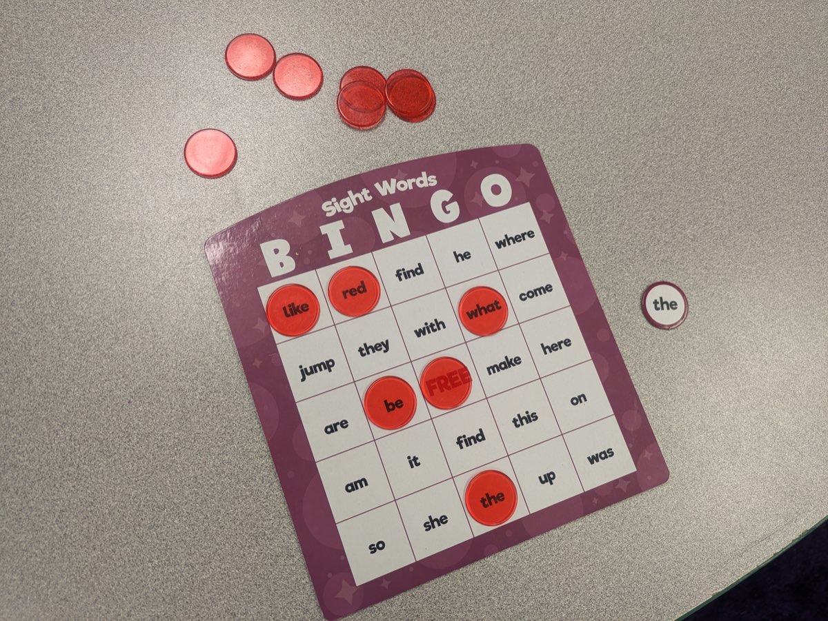 Sight Word Bingo